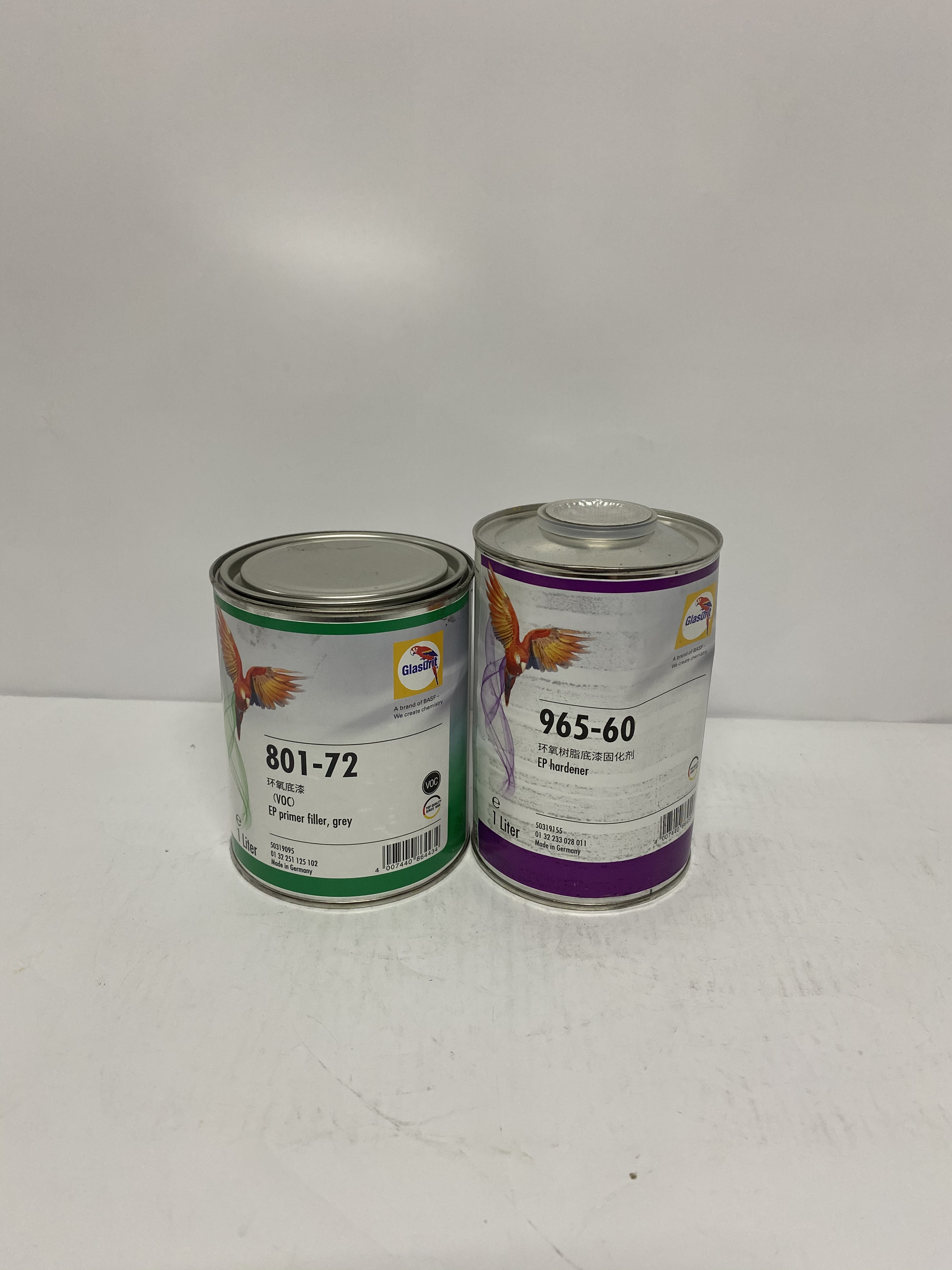 鸚鵡油性漆 環氧底漆套裝（VOC）